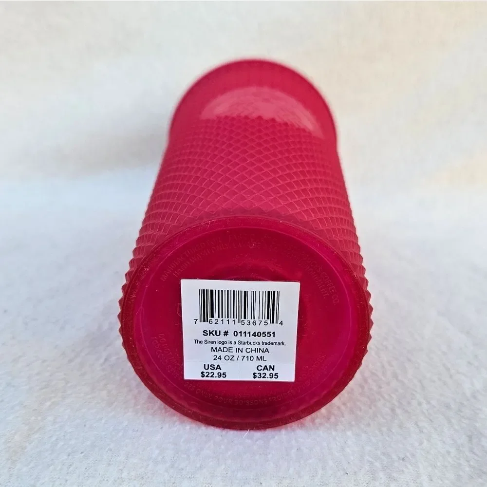 Starbucks Hot Pink Studded Tumbler 24oz